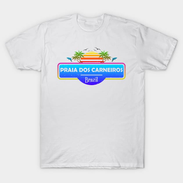 Praia dos Carneiros Beach Brazil, Palm Trees Sunset Summer T-Shirt by Jahmar Anderson